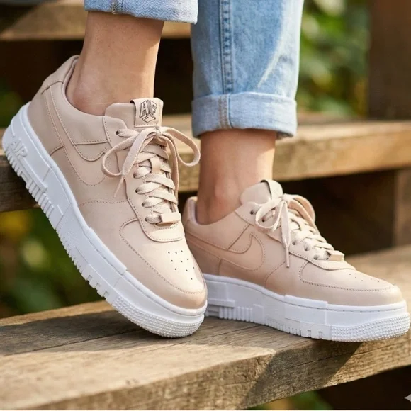 Nike Air Force 1 Pixel "Particle Beige" Sneakers - Women’s Size 11.5 - Picture 2 of 9